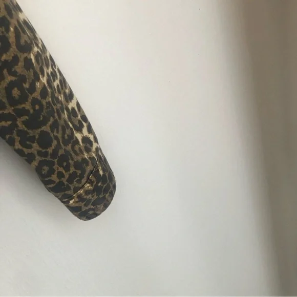 ATM Anthony Thomas Melillo Size Small Leopard-Print Button-Front Denim Jacket - Picture 6 of 11